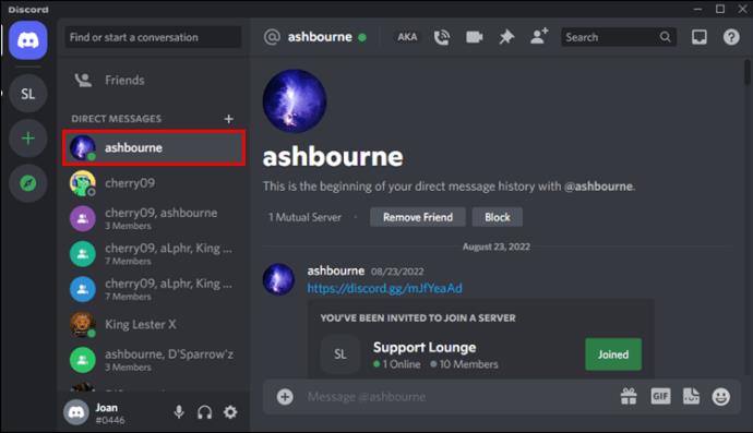 Comment supprimer les DM Discord d'un PC ou d'un appareil mobile