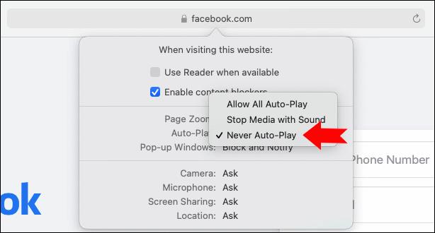 Comment arrêter la lecture automatique des vidéos dans Safari