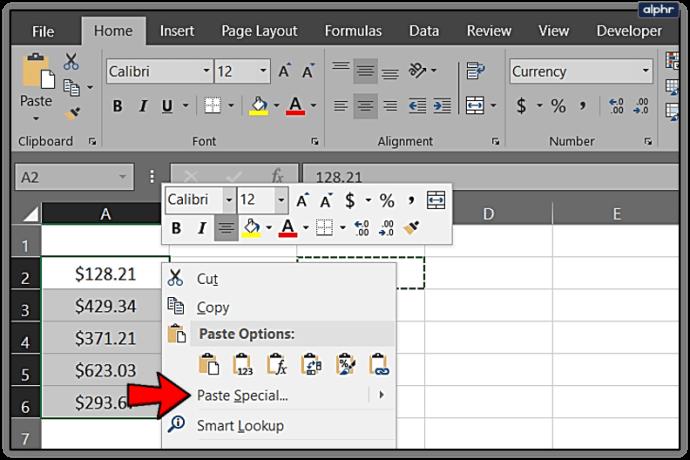 كيفية تحريك المنازل العشرية في Excel