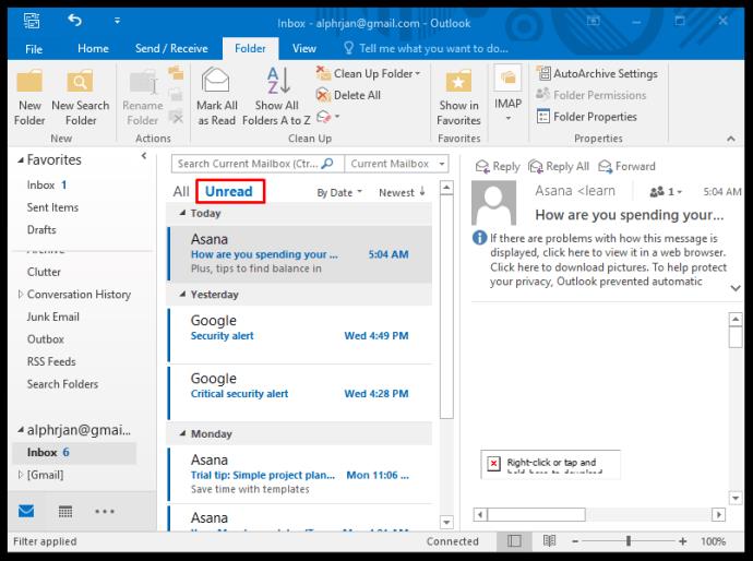 How To View All Mail In Outlook