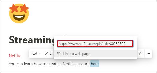 So fügen Sie einen Link in Notion hinzu