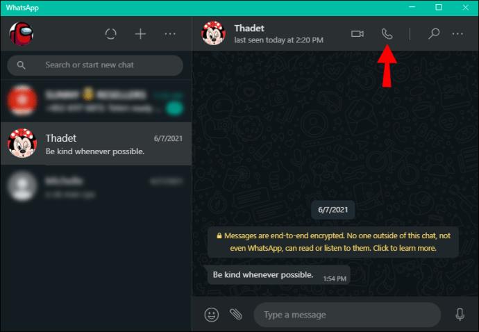 Comment faire un appel vidéo WhatsApp dans Windows 10