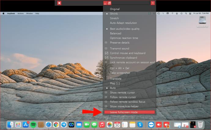 How To Exit Full Screen In AnyDesk
