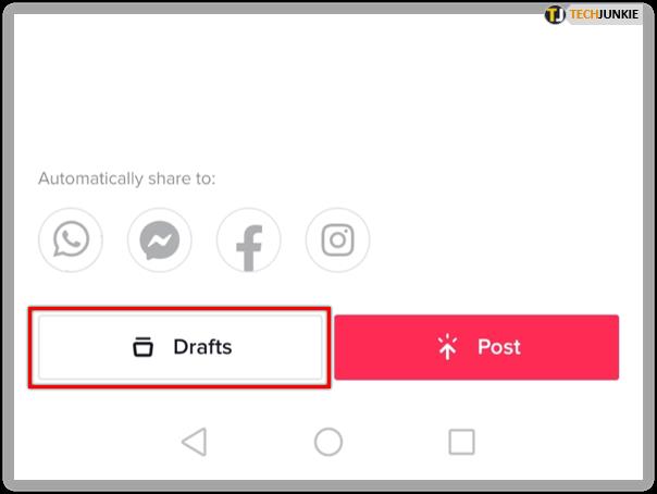 How To Find And Make Drafts In Tik Tok