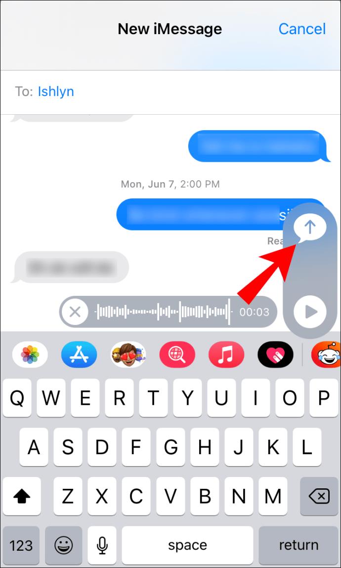 IPhone पर IMessage में वॉयस मैसेज कैसे भेजें