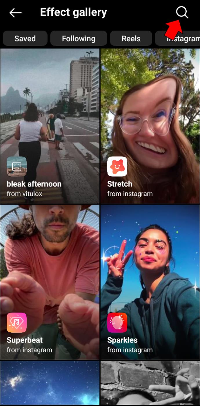 Comment trouver et rechercher des filtres sur Instagram