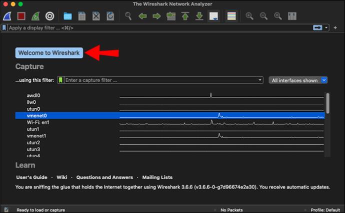 Comment capturer des paquets dans WireShark