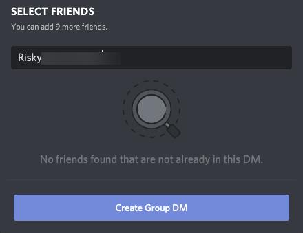 Comment envoyer un message à quelqu'un qui n'est pas votre ami dans Discord