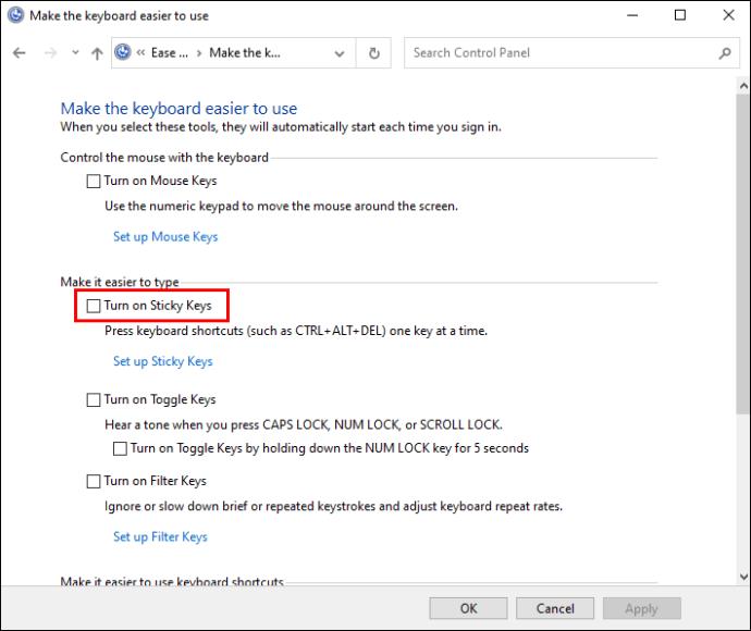 How To Disable Sticky Keys On A Windows PC, Mac, Or Chromebook