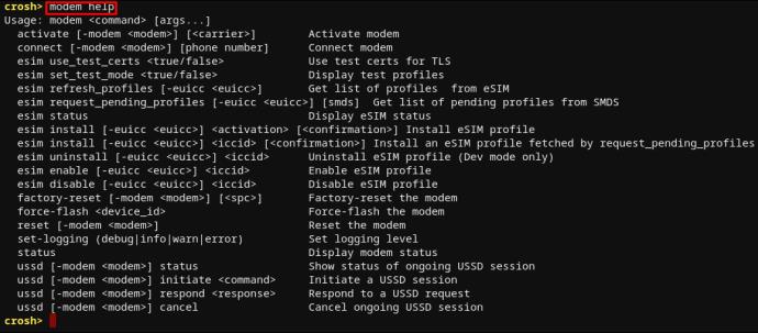 Commandes CROSH - Un guide pour votre Chromebook