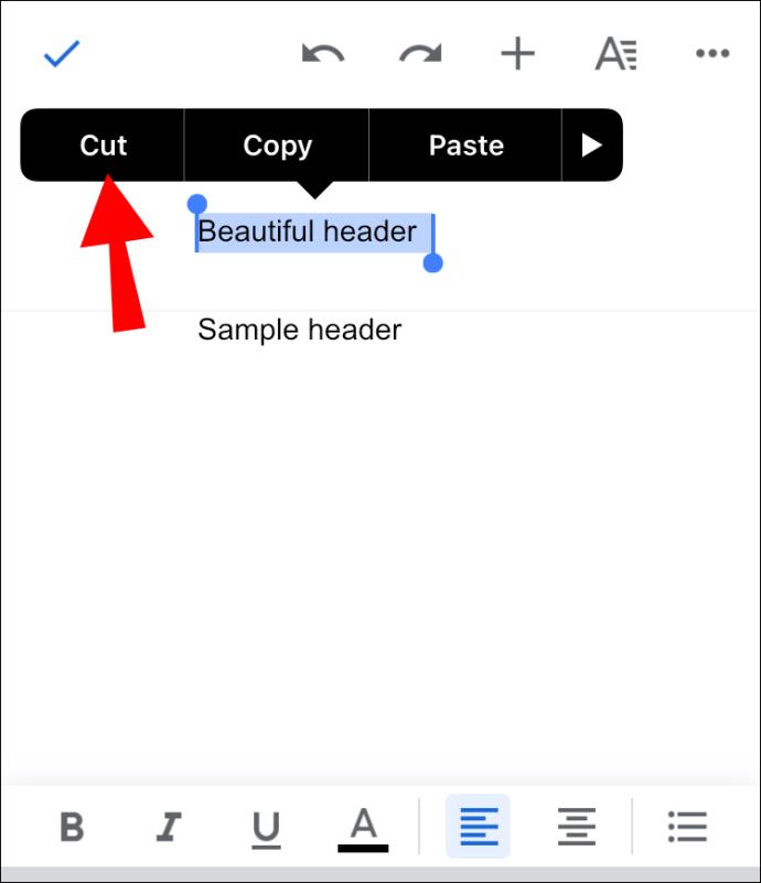 Comment supprimer un en-tête de Google Docs