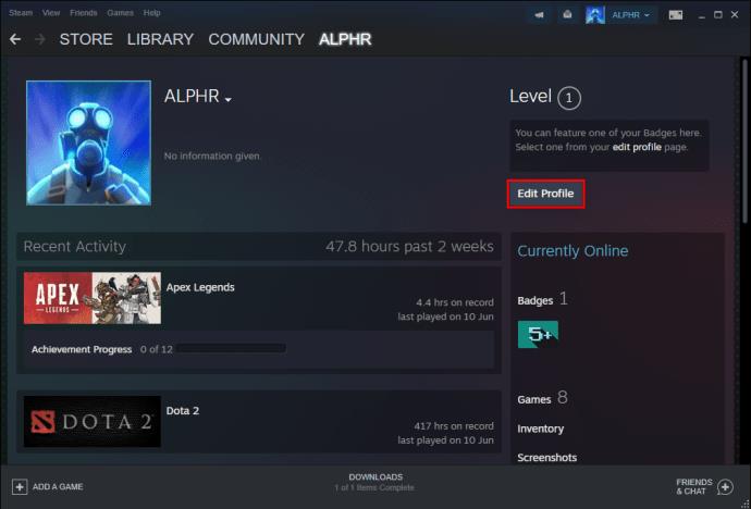 Cum să ștergeți activitatea jocului din Steam