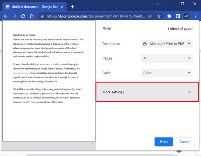 Comment changer la taille de la page dans Google Docs