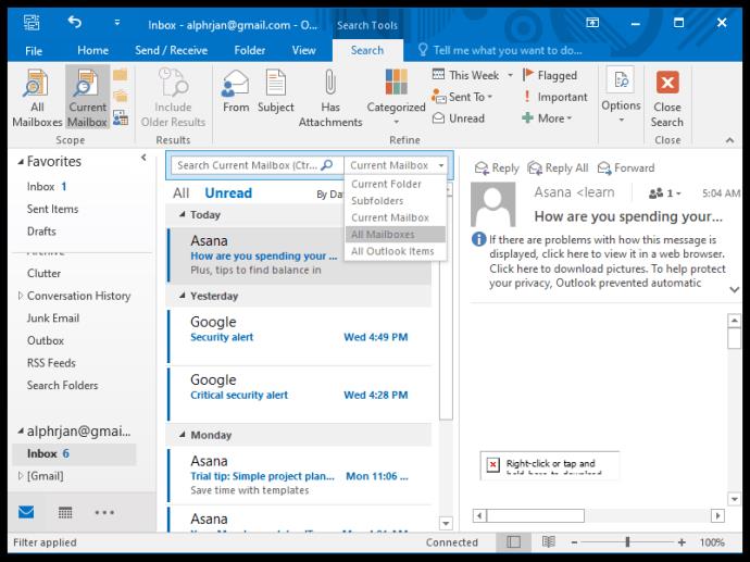 How To View All Mail In Outlook