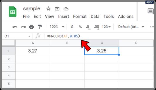 Как округлить ячейки Google Sheets до ближайших 10