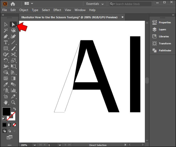 How To Use The Scissors Tool In Illustrator