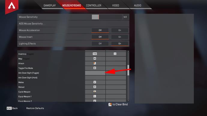 How To Turn Off Toggle Aim In Apex Legends