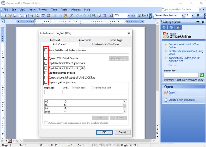 How To Turn Off AutoCorrect In Microsoft Word