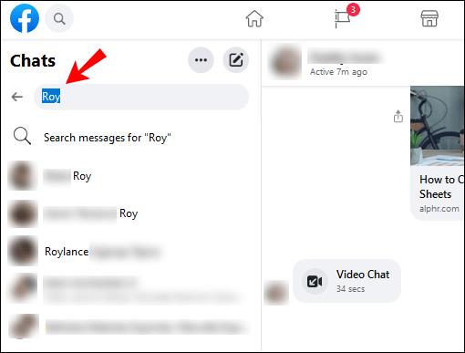 Comment rechercher dans les messages de Facebook Messenger