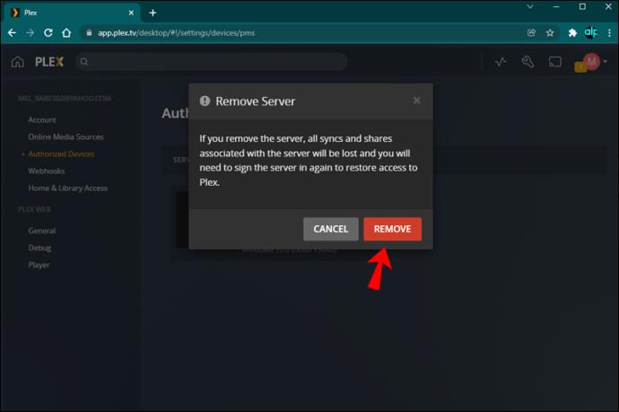 How To Delete A Plex Server