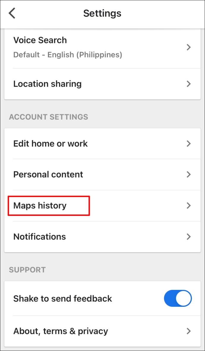 Comment afficher l'historique de recherche de Google Maps