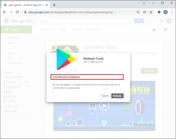 Google Play में कोड कैसे रिडीम करें