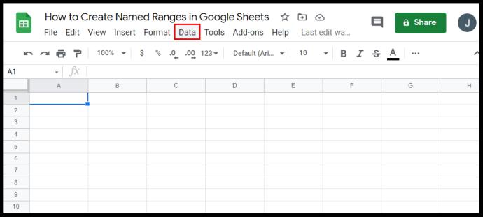 Comment calculer la plage dans Google Sheets