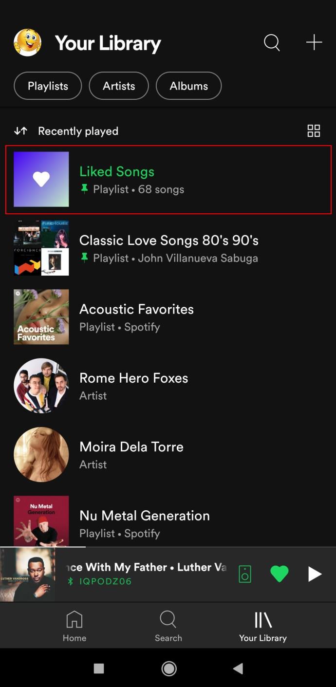 Comment supprimer des chansons aimées dans l'application Spotify