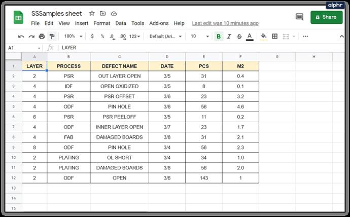 Comment ajouter et supprimer des lignes et des colonnes dans Google Sheets