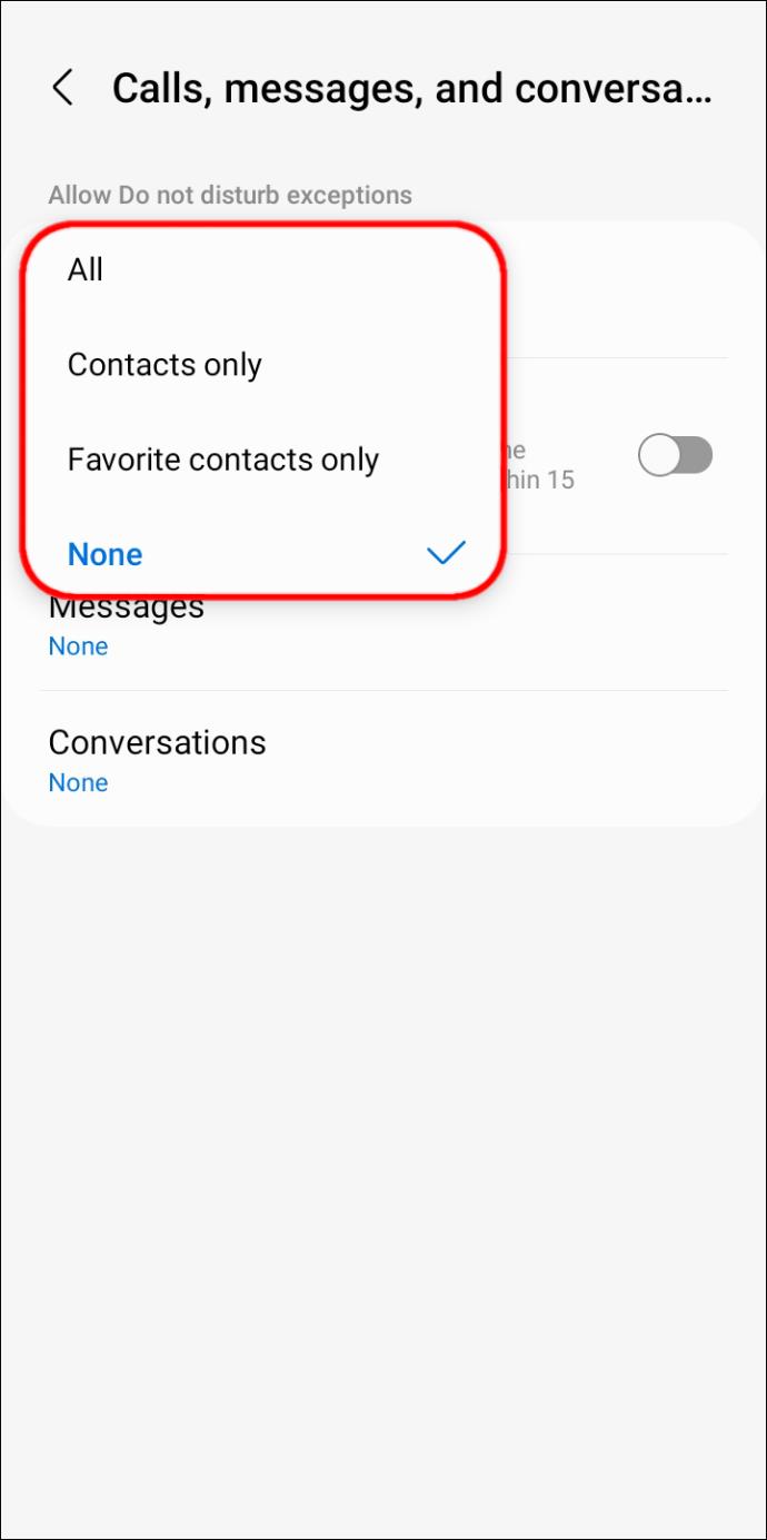 How To Only Allow Calls From Contacts On An Android Phone