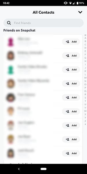 Comment trouver des amis ou quelqu'un que vous connaissez sur Snapchat