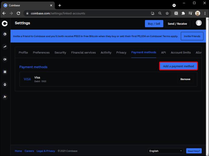 Como depositar dinheiro na Coinbase a partir de um PC ou dispositivo móvel