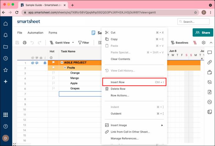 How To Add A Subtask In Smartsheet