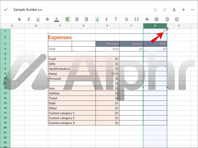 Como copiar sem linhas ocultas no Google Sheets