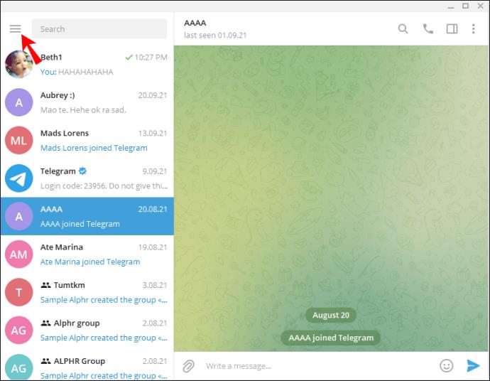 Comment supprimer des contacts dans Telegram