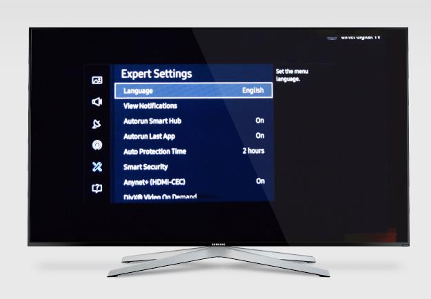 Samsung TV の言語を変更する方法