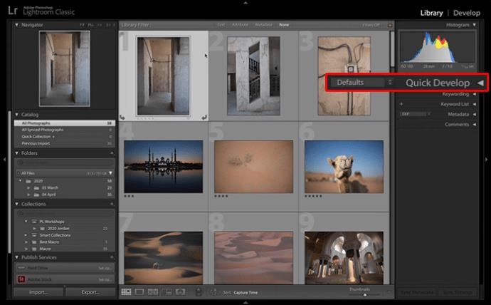 Comment éditer des photos par lots dans Lightroom