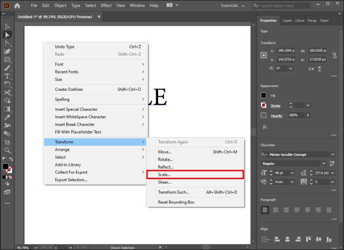 Comment faire du texte une forme dans Illustrator