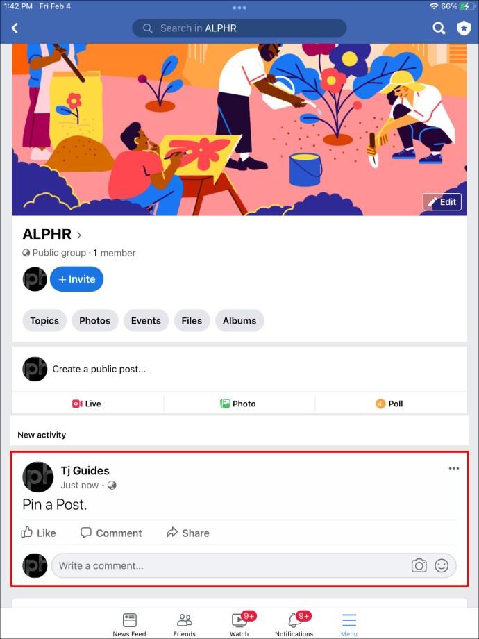 Comment épingler une publication sur Facebook