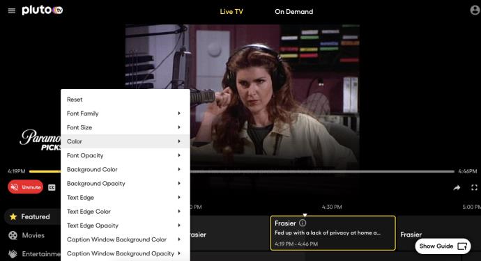 How To Turn Closed Captioning On Or Off On Pluto TV