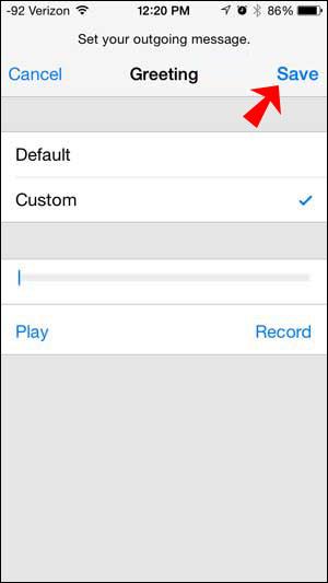 Comment enregistrer ou modifier le message d'accueil de la messagerie vocale pour l'iPhone