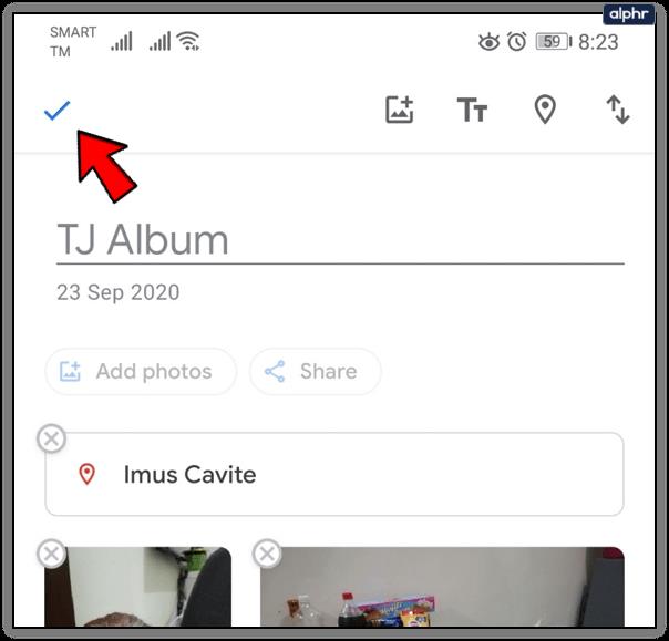 Comment ajouter du texte dans Google Photos