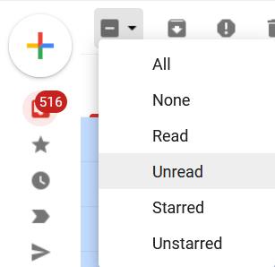Como encontrar e-mails não lidos no Gmail