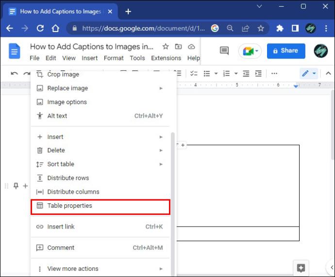 Comment ajouter des légendes aux images dans Google Docs