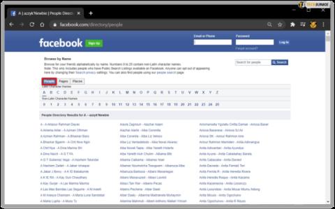 Comment rechercher sur Facebook sans compte ni connexion