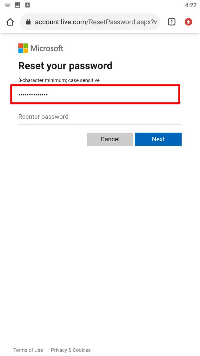 How To Reset And Change Your Microsoft Password