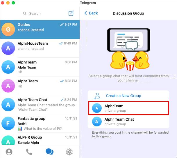 Comment ajouter un commentaire à une chaîne dans Telegram