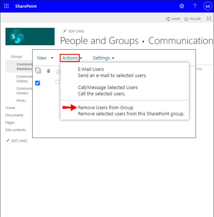 كيفية إضافة أعضاء إلى مجموعة في SharePoint