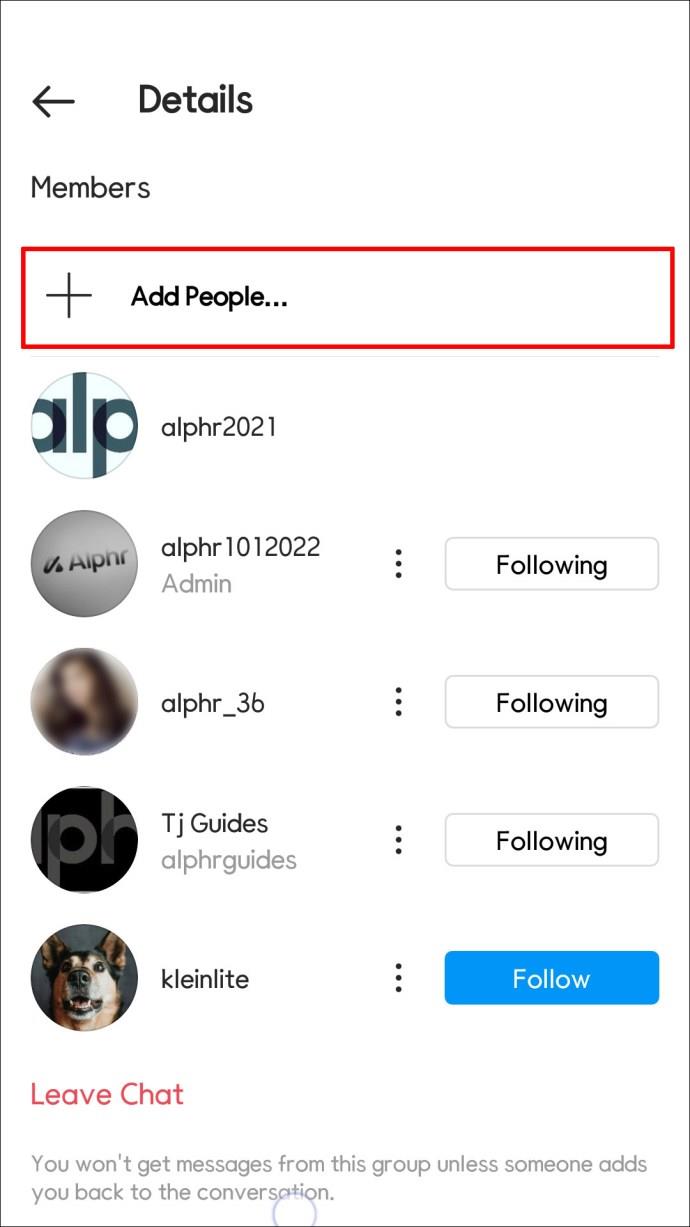 How To Add And Remove People From Instagram Groups