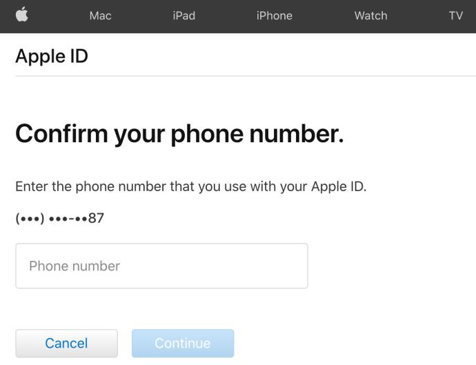 "Nous n'avons pas suffisamment d'informations pour réinitialiser vos questions de sécurité" - Comment réinitialiser un compte Apple